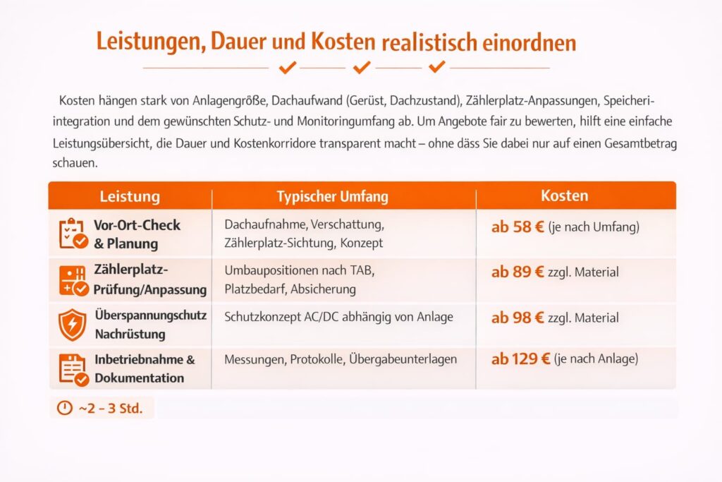 Leistungen, Dauer Und Kosten Realistisch Einordnen