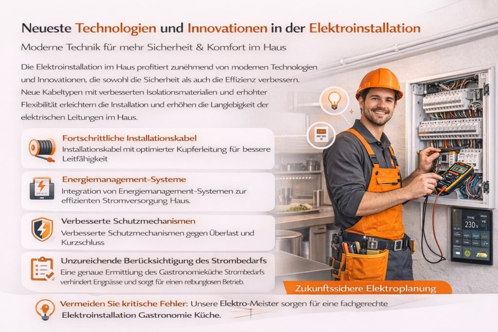 Neueste Technologien und Innovationen in der Elektroinstallation