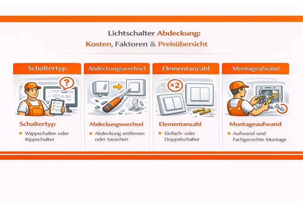Lichtschalter Abdeckung: Kosten, Faktoren & Preisübersicht