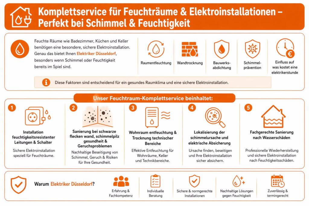 Komplettservice für Feuchträume & Elektroinstallationen – Perfekt bei Schimmel & Feuchtigkeit