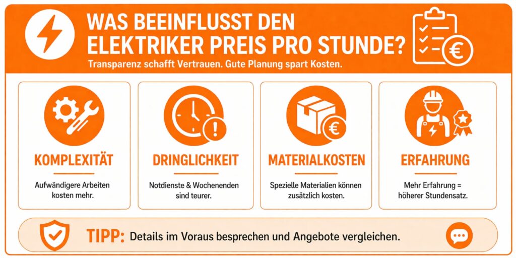Faktoren, die die Kosten beeinflussen: Transparenz und Planung