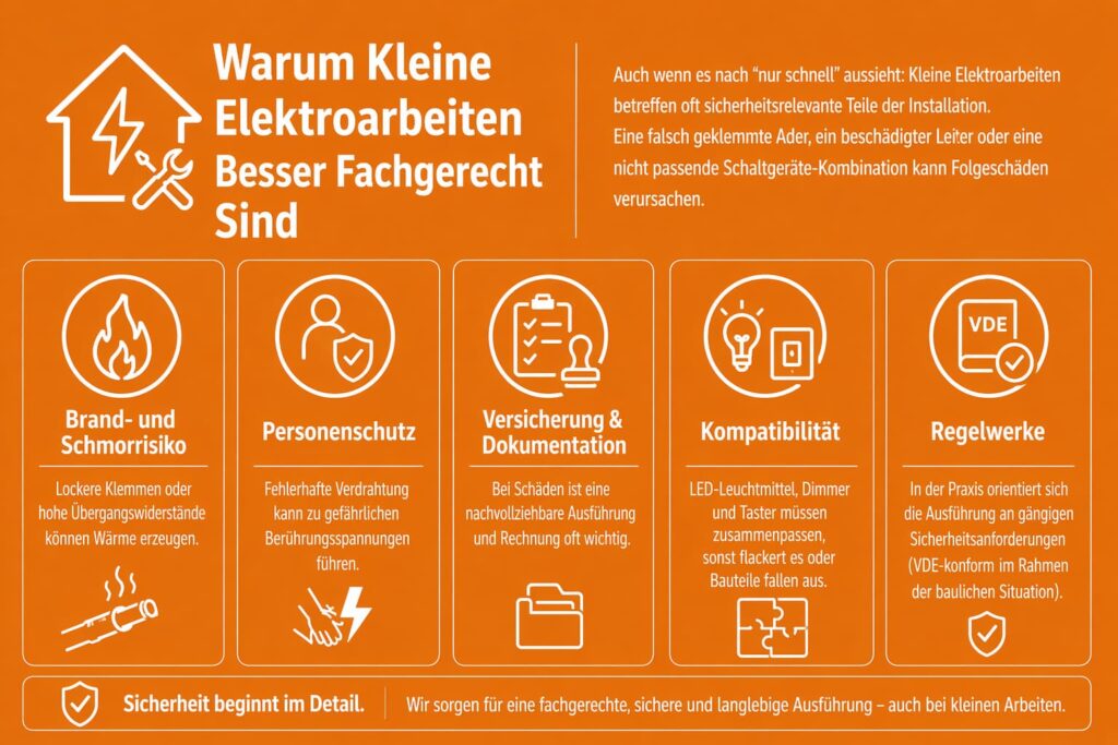 Warum Kleine Elektroarbeiten Besser Fachgerecht Sind