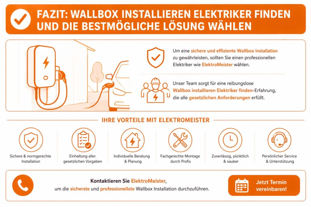 Fazit: Wallbox Installieren Elektriker Finden und die Bestmögliche Lösung Wählen
