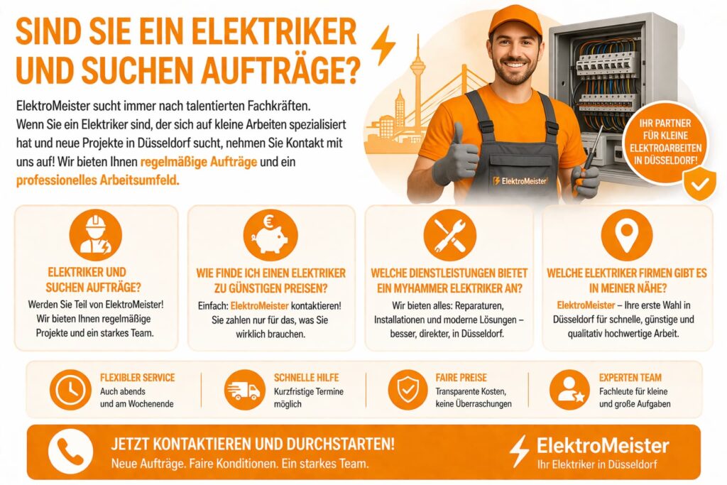 Sind Sie ein Elektriker und suchen Aufträge?
