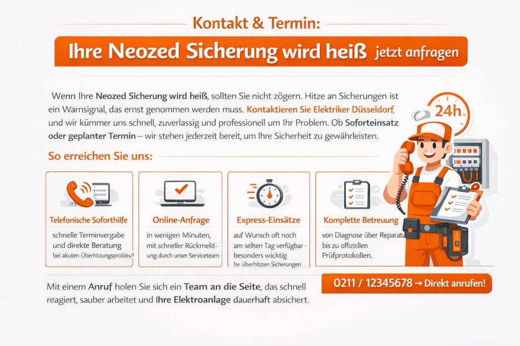 Kontakt & Termin: Ihre Neozed Sicherung wird heiß jetzt anfragen