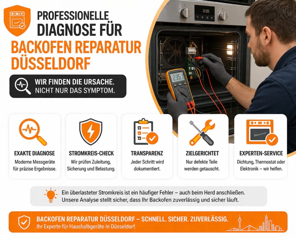 Professionelle Diagnose für Backofen Reparatur Düsseldorf