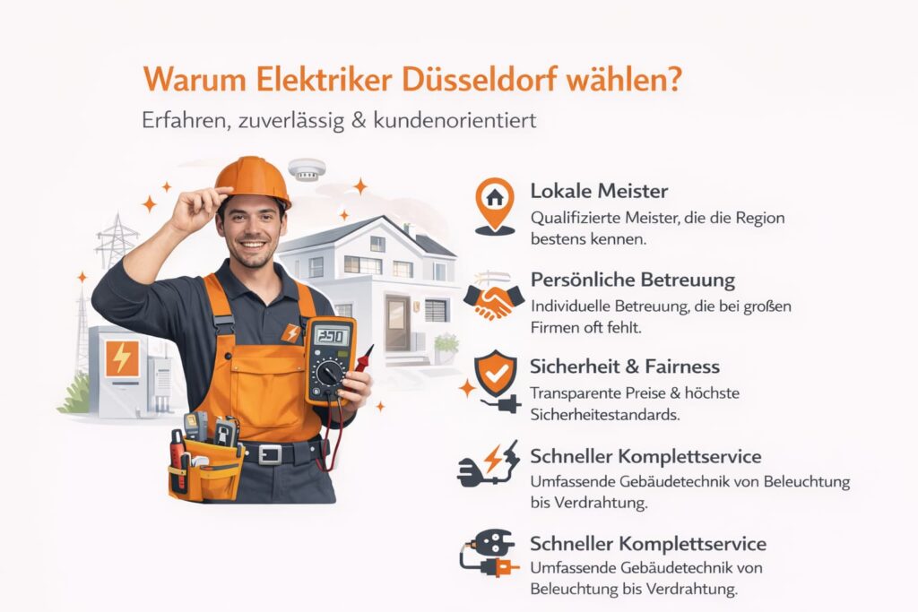 Warum Elektriker Düsseldorf wählen? – erfahren, zuverlässig & kundenorientiert