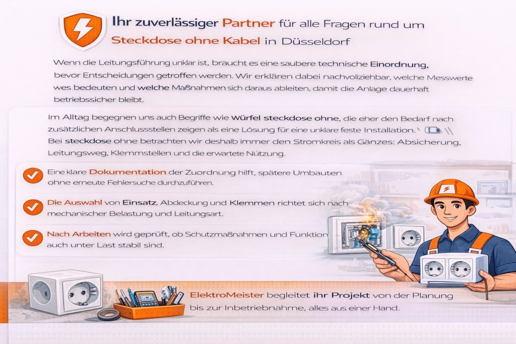 Ihr zuverlässiger Partner für alle Fragen rund um steckdose ohne kabel in Düsseldorf