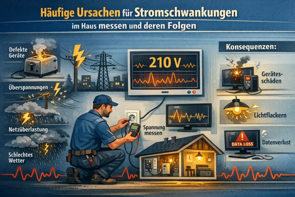 Häufige Ursachen für stromschwankungen im haus messen und deren Folgen