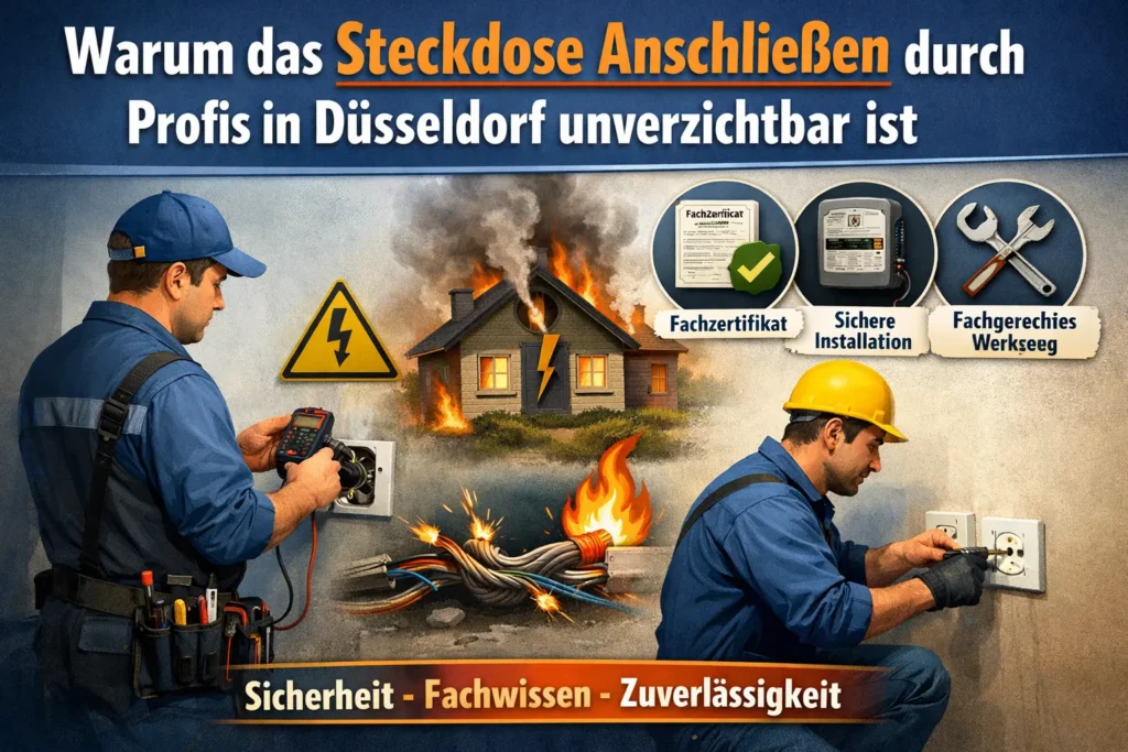Warum das steckdose anschließen durch Profis in Düsseldorf unverzichtbar ist