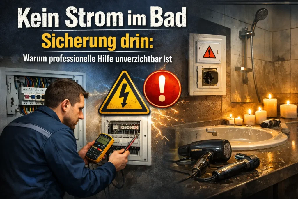 Kein Strom im Bad Sicherung drin Warum professionelle Hilfe unverzichtbar ist