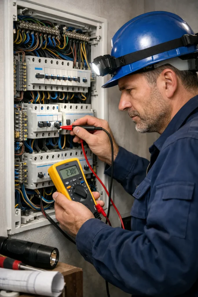 Präzise Diagnose durch erfahrene Elektriker bei Sicherungskasten Stromausfall