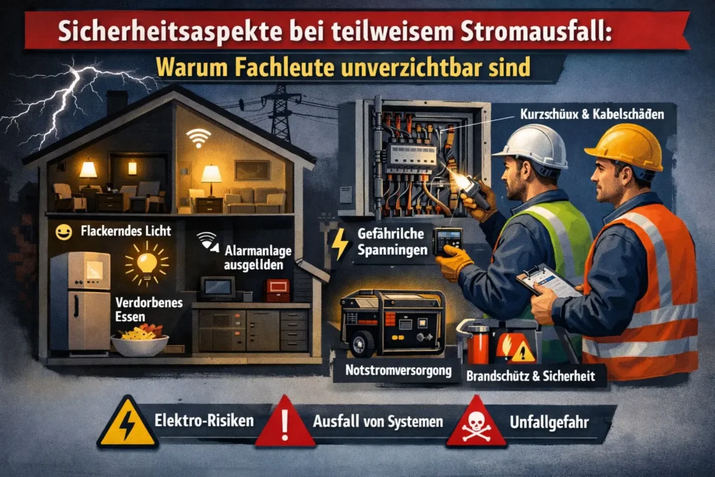 Sicherheitsaspekte bei teilweisem Stromausfall Warum Fachleute unverzichtbar sind