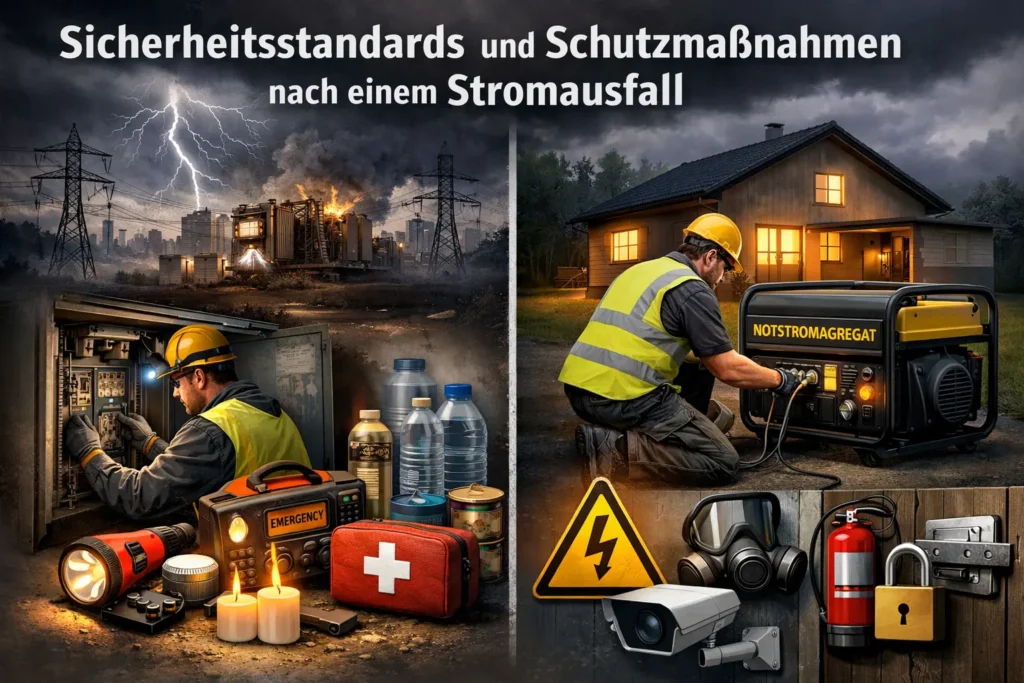 Sicherheitsstandards und Schutzmaßnahmen nach einem Stromausfall