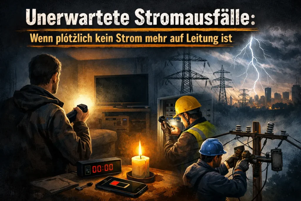 Unerwartete Stromausfälle Wenn plötzlich kein Strom mehr auf Leitung ist