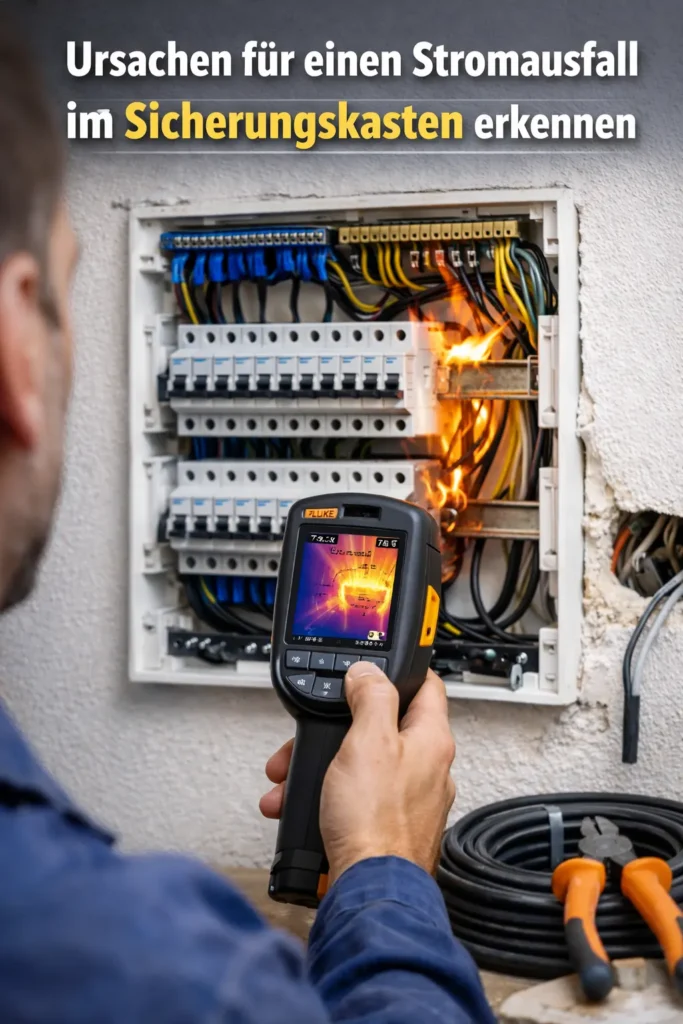 Ursachen für einen Stromausfall im Sicherungskasten erkennen