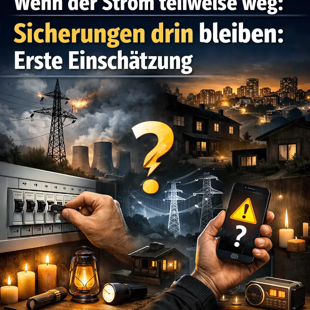 Wenn der strom teilweise weg sicherungen drin bleiben Erste Einschätzung