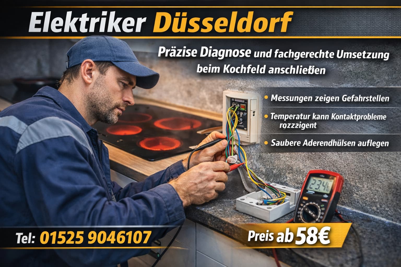 kochfeld anschließen