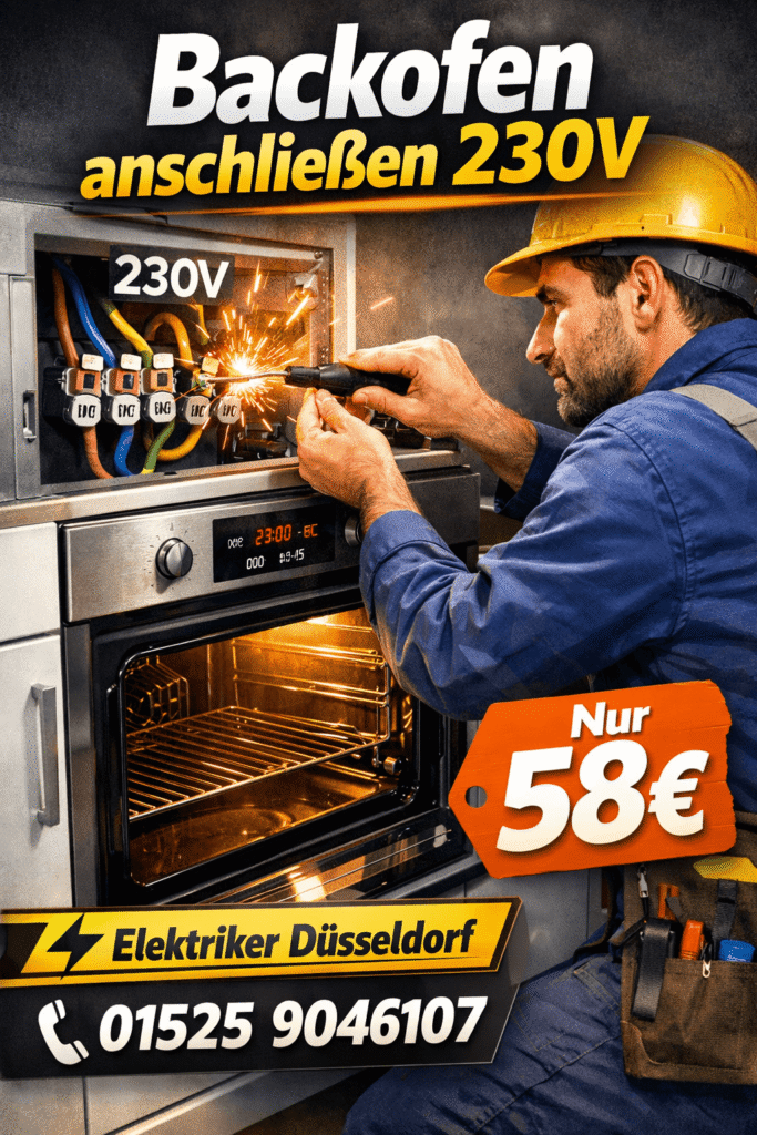 backofen anschließen 230v