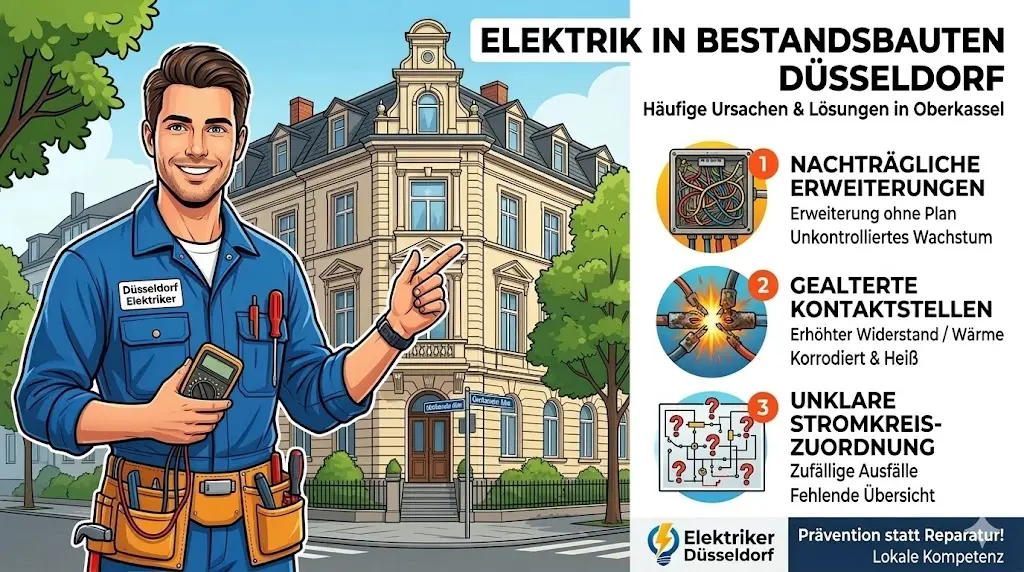 Häufige Ursachen in Bestandsbauten in Düsseldorf und wie sie sich bemerkbar machen