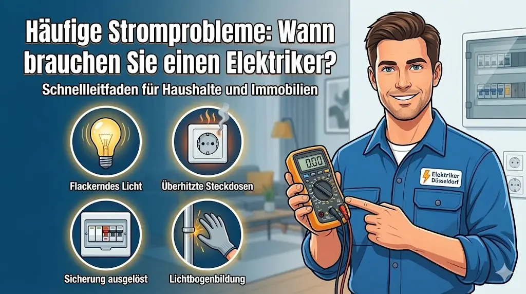 Welche typischen Elektroprobleme in Haushalt und Gewerbe auftreten und wann Handlungsbedarf besteht