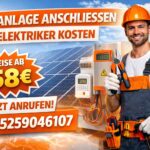 PV-Anlage Anschließen Elektriker Kosten | Service ab 58 Euro