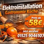 Elektroinstallation Gastronomie Küche ab 58€ | 7 Tage