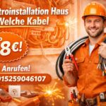 Elektroinstallation Haus Welche Kabel ab 58€ | 7 Tage