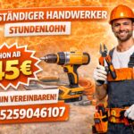 Selbstständiger Handwerker Stundenlohn | Service ab 58 Euro!