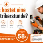 Was kostet eine elektrikerstunde ab 58€ | 24h Hilfe