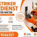 Elektriker Notdienst Kosten Mieter ab 58 € – Termin sichern!
