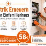 Elektrik Erneuern Kosten Einfamilienhaus ab 58€ | Hilfe