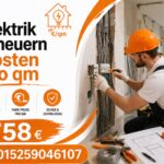 Elektrik Erneuern Kosten pro qm ab 58€ | 24h Service