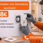 Lichtschalter mit steckdose wechseln ab 58€ | 24/7 Service