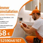 Badezimmer elektroinstallation ab 58€ | 7 Tage Service