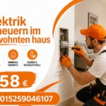 Elektrik erneuern im bewohnten Haus: Schnell ab 58€ Start