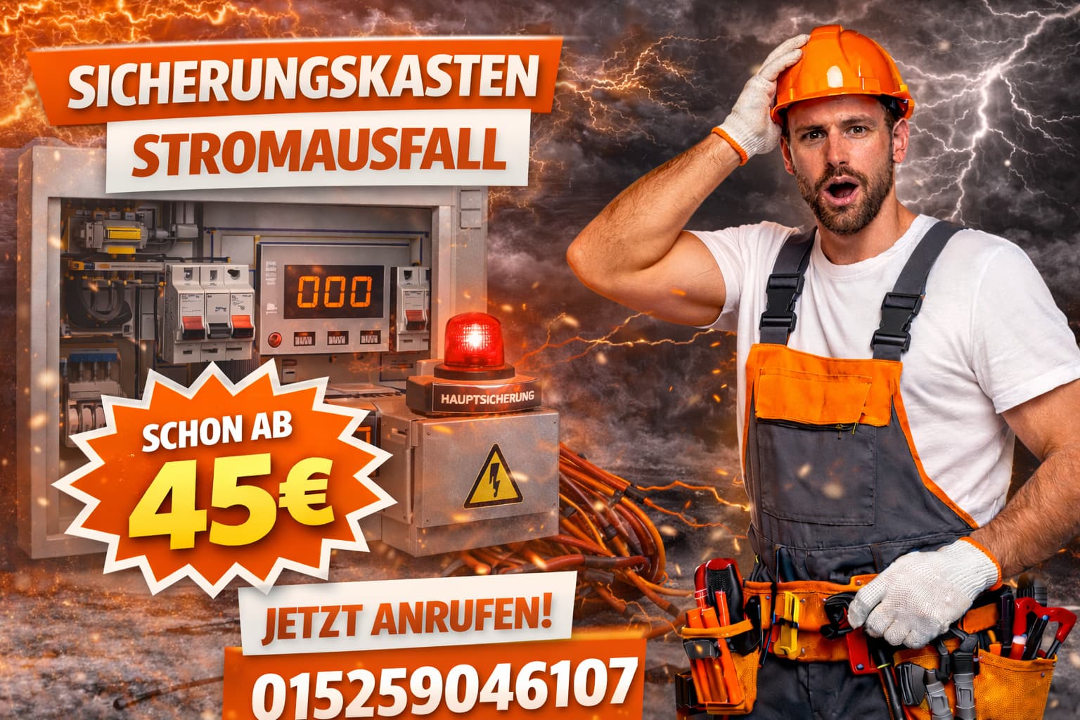 Sicherungskasten stromausfall | Hilfe ab 58 Euro sofort da