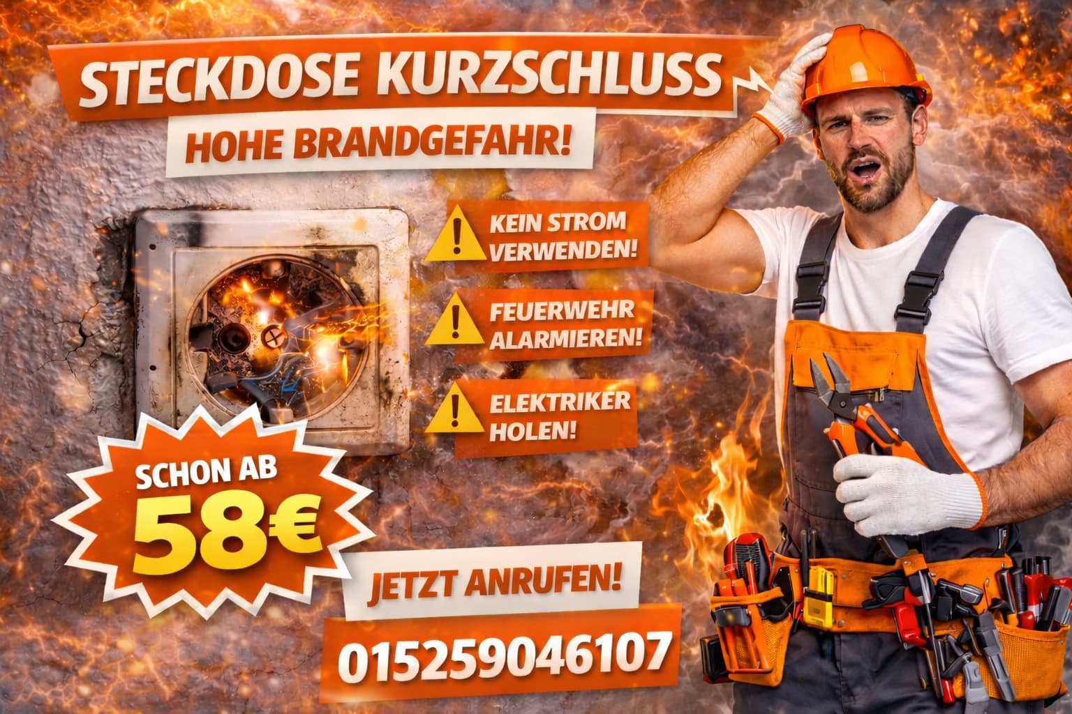 Steckdose kurzschluss | Hilfe ab 58 Euro vom Elektriker