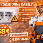 Steckdose ohne kabel | Hilfe ab 58 Euro vom Elektriker 24h