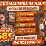 Stromausfall im Haus Ursachen | Ab 58 € Hilfe vom Profi