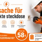 Ursache für defekte steckdose ab 58€ | 24h Notdienst