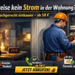 Teilweise kein strom in der wohnung fachgerecht einbauen – ab 58 €