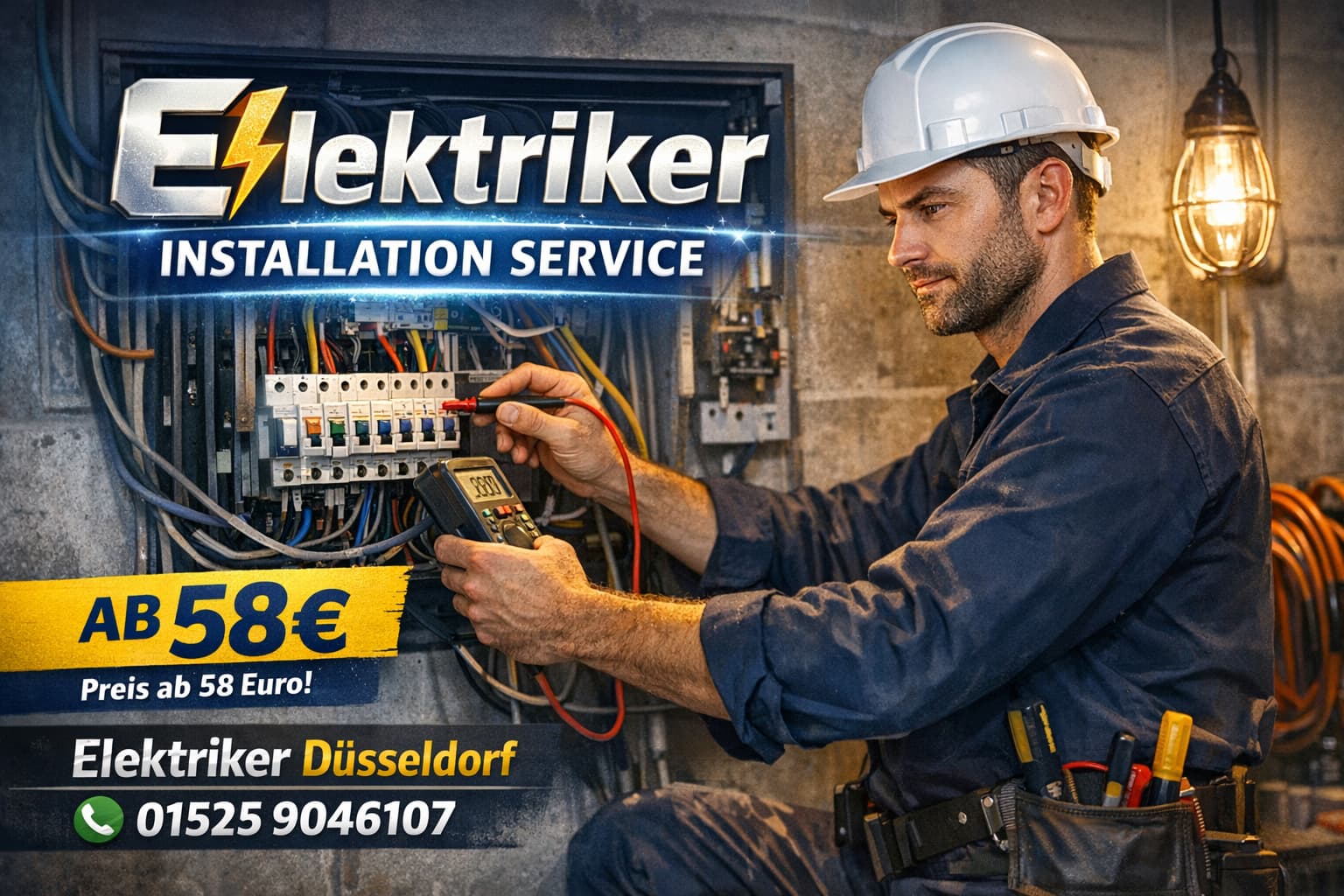 Elektriker Installation Service – Professionell ab 58 €
