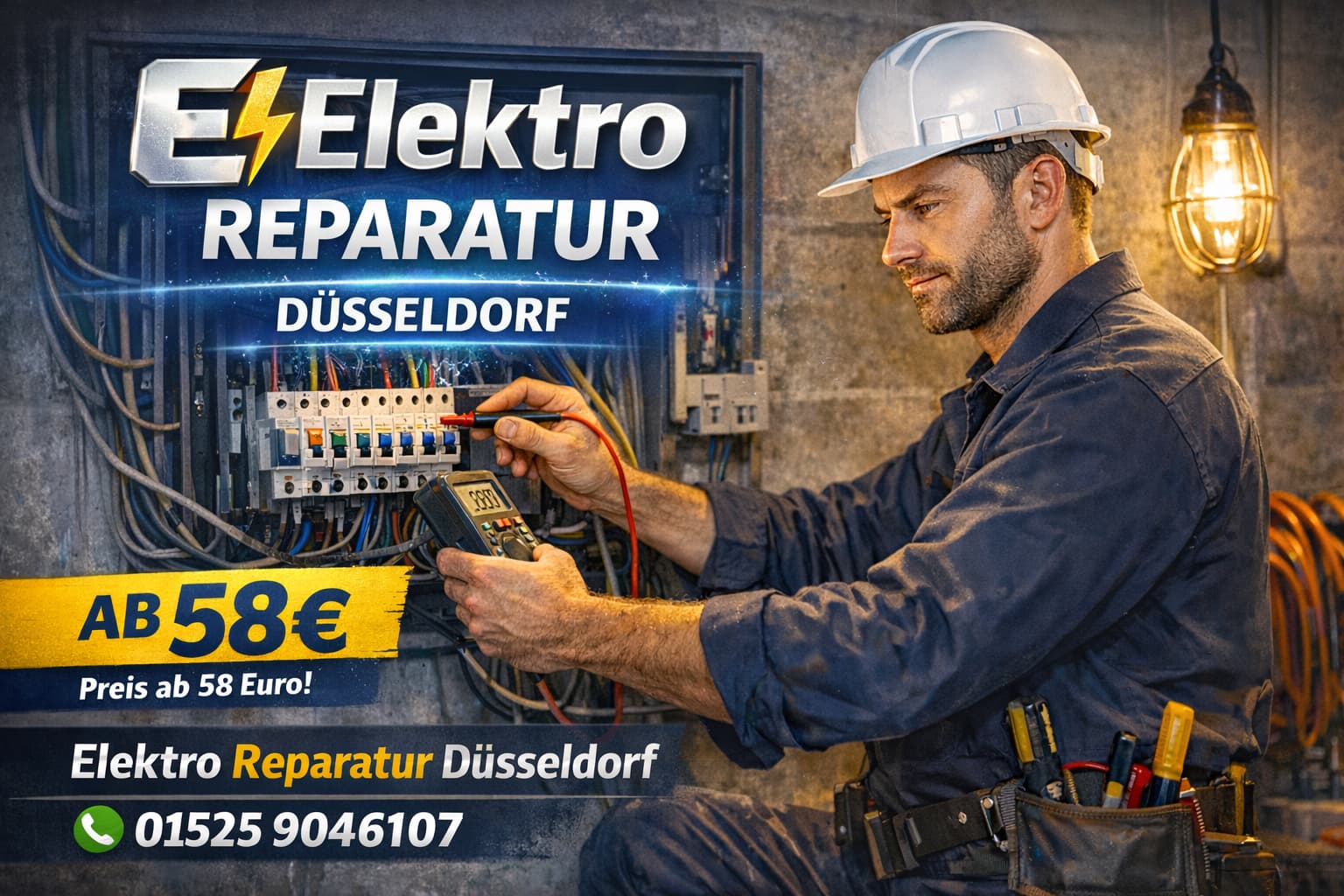 Elektro Reparatur Düsseldorf – 24h Hilfe bei Stromproblemen