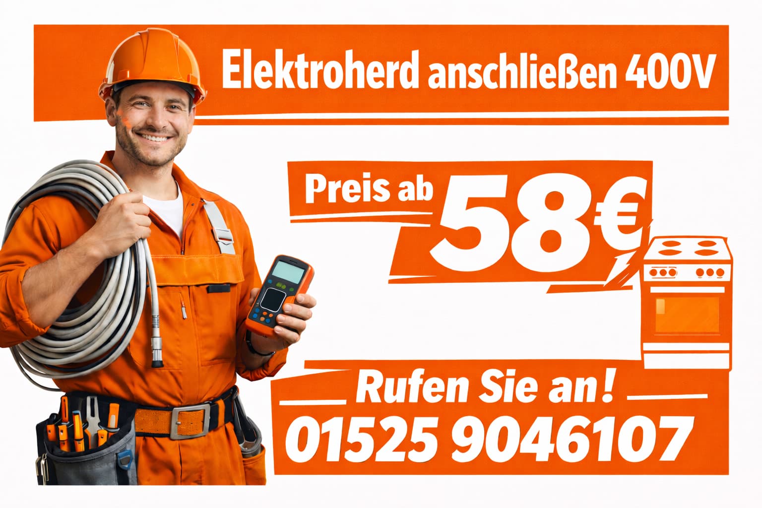 Elektroherd Anschließen 400v fachgerecht – ab 58 €