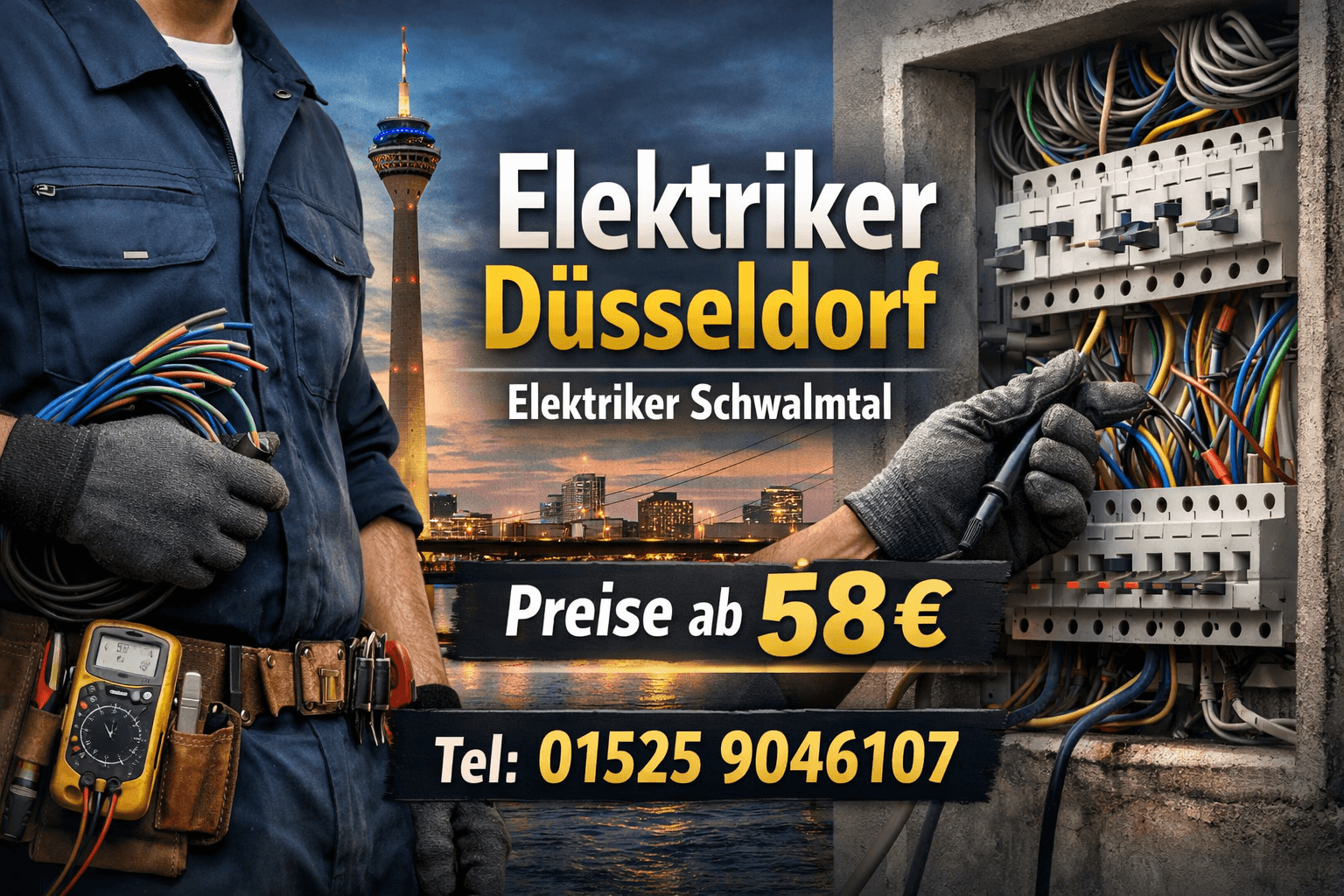 Elektriker Schwalmtal | Professionelle Service ab 58€