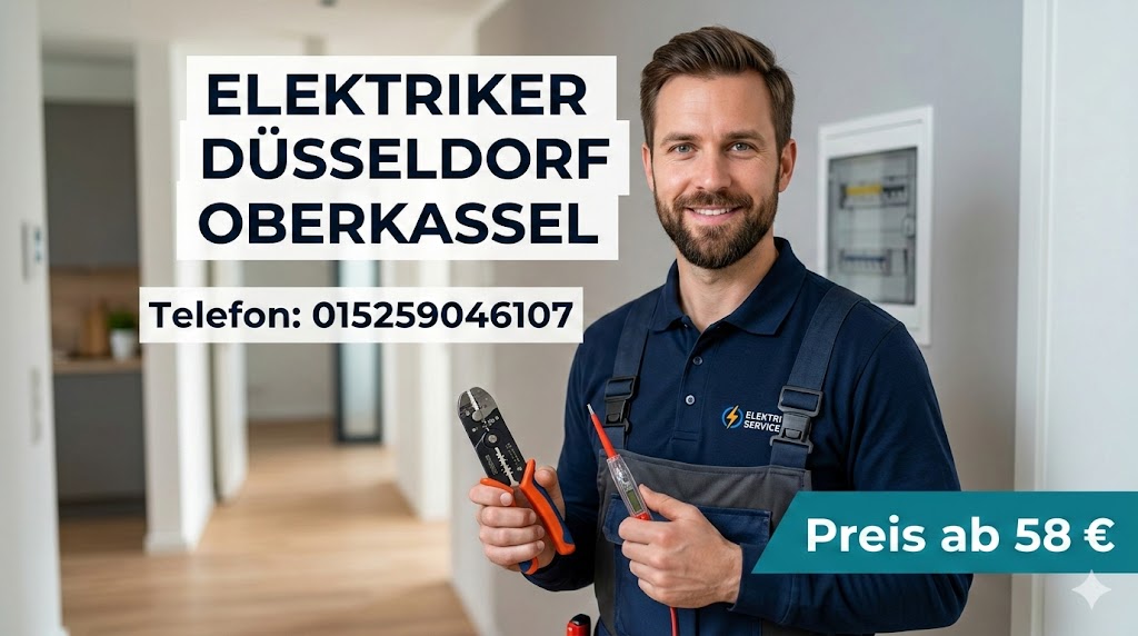 Elektriker düsseldorf oberkassel fachgerecht ausführen – ab 58 €