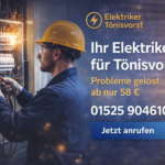 Elektriker Tönisvorst – Professioneller Service ab 58€