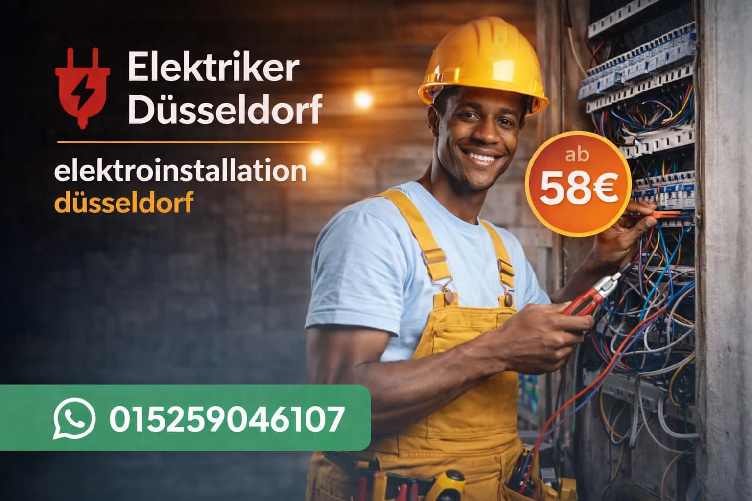 Elektroinstallation Düsseldorf | Elektriker Service ab 58€