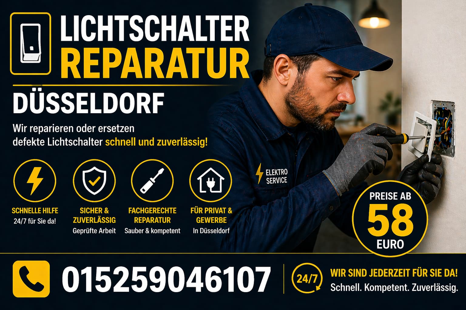 Lichtschalter Reparatur